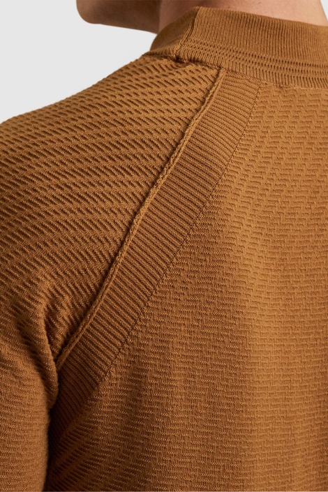Cast Iron mock neck cotton acrylic crewneck